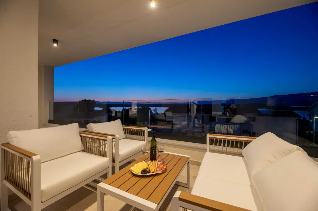 Klimno Krk Villa with Heated Pool and Sea Views