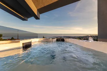 Krk 3-Bedroom Apartment with Private Jacuzzi Terrace