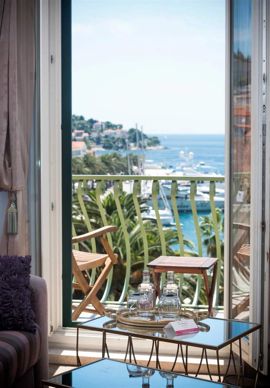 Hvar Sea-View Apartment with Two Balconies for 2