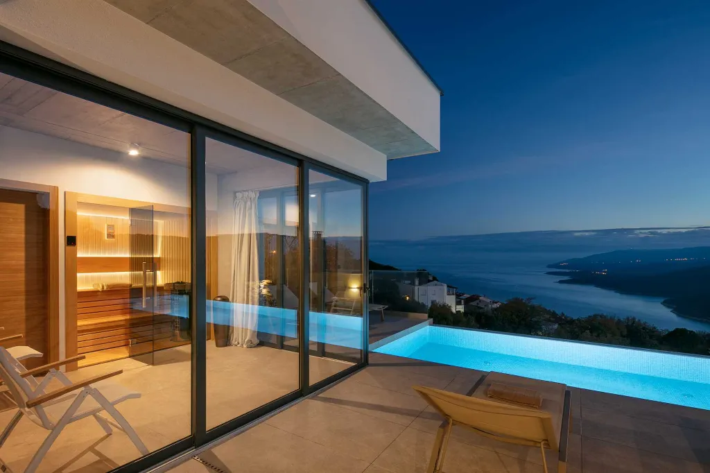 Villa for 8 Guests in Rabac with Pool and Spa