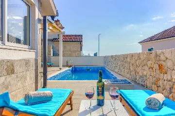 Sea-View Villa in Rogoznica for 8 Guests