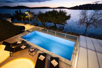 Seafront Villa in Rogoznica for 8 Guests