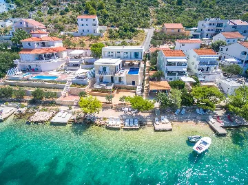 Beachfront Villa in Rogoznica (Up to 10 Guests)