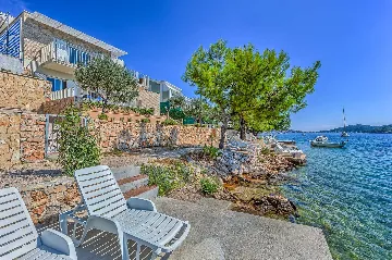 Beachfront Villa in Rogoznica (Up to 10 Guests)