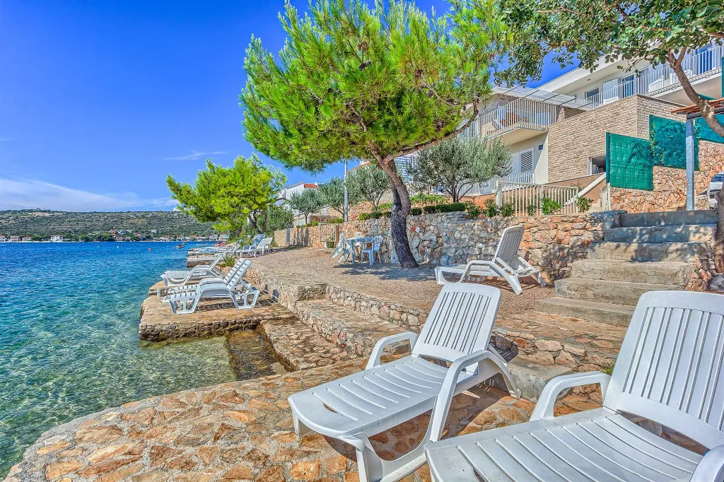 Beachfront Villa in Rogoznica (Up to 10 Guests)