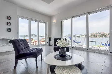 Beachfront Villa in Rogoznica (Up to 10 Guests)