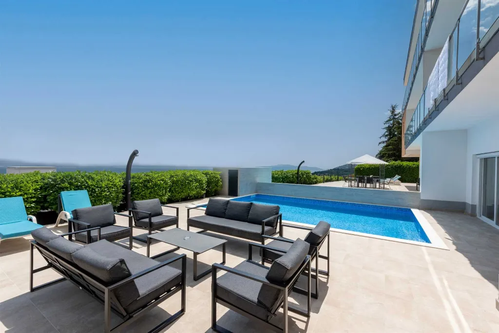 Poljane Sea-View Villa with Private Pool (10 Guests)