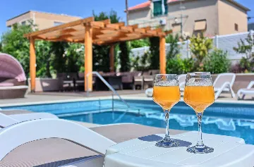 Kastel Luksic Villa with Sea Views and Heated Pool