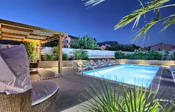 Kastel Luksic Villa with Sea Views and Heated Pool