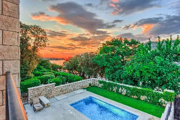 Stone Villa in Dubrovnik with Sea Views and Pool