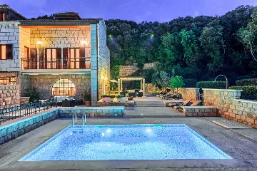Stone Villa in Dubrovnik with Sea Views and Pool