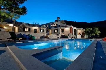 Prgomet Villa with Heated Pool and 4 Bedrooms