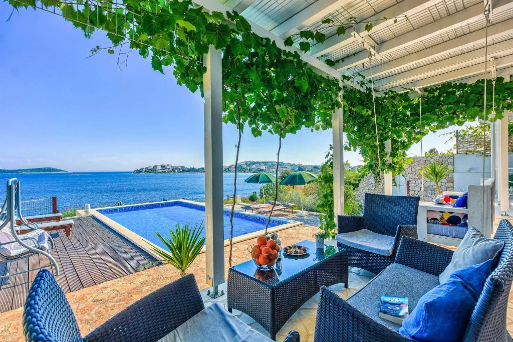 Sevid Villa with Direct Beach Access for Up to 12