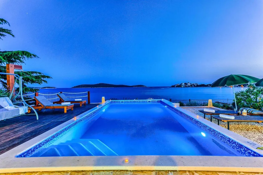 Sevid Villa with Direct Beach Access for Up to 12