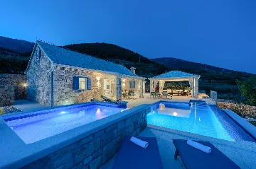 Family-Friendly Villa with Two Pools in Bol