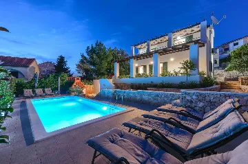 Razanj Holiday House with Heated Pool for Up to 10