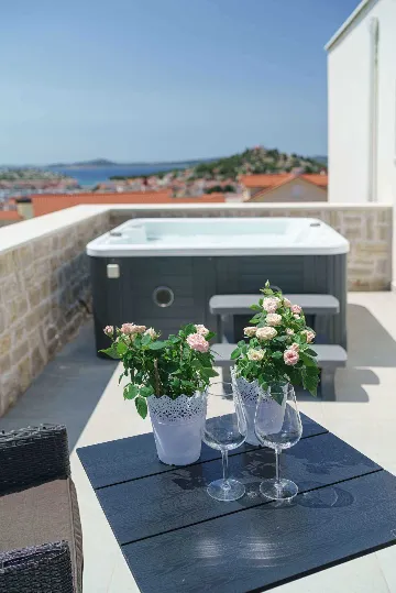 Modern 4-Bedroom Villa in Tribunj with Pool & Hot Tub