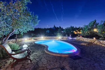 Stone Holiday House with Heated Pool in Stari Grad