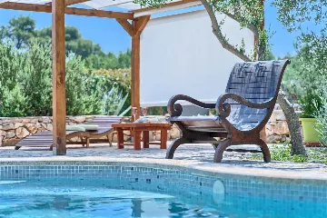 Stone Holiday House with Heated Pool in Stari Grad