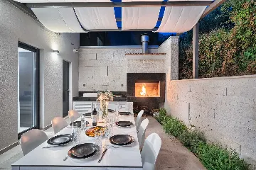 Podstrana Villa with Sea Views, Private Pool & Sauna