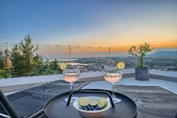 Podstrana Villa with Sea Views, Private Pool & Sauna