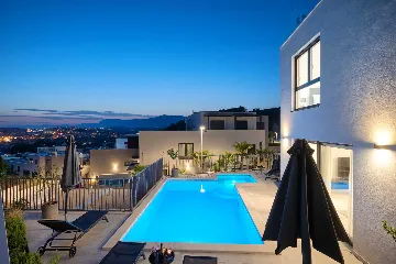 Podstrana Villa with Sea Views, Private Pool & Sauna