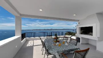 Sea-View Villa in Brela for Up to 6 Guests