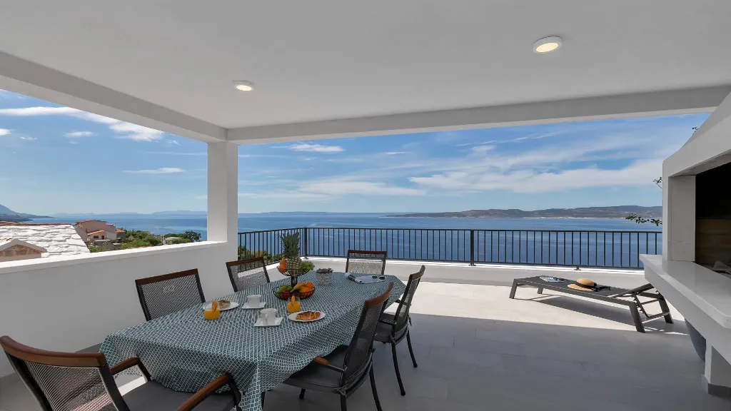 Sea-View Villa in Brela for Up to 6 Guests
