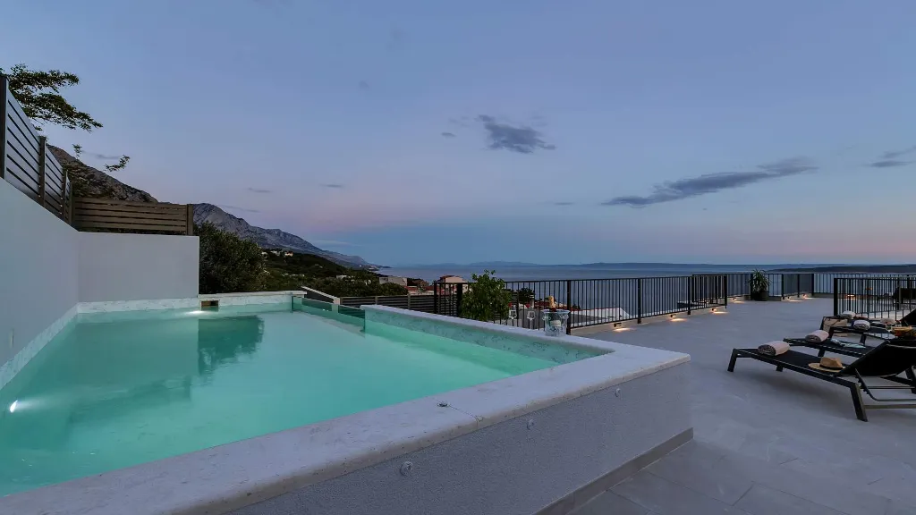 Sea-View Villa in Brela for Up to 6 Guests