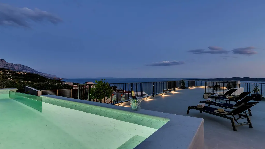 Sea-View Villa in Brela for Up to 6 Guests
