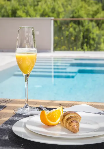 Villa in Rozat with Spa, Pool & Adriatic Views