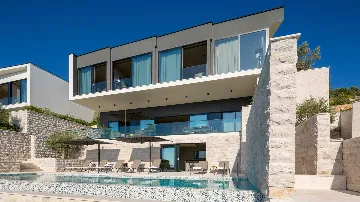 Sea-View Villa in Orašac for up to 10 Guests