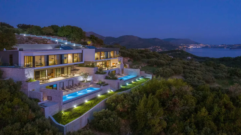 Sea-View Villa in Orašac for up to 10 Guests