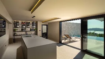 Sea-View Villa in Orašac for up to 10 Guests