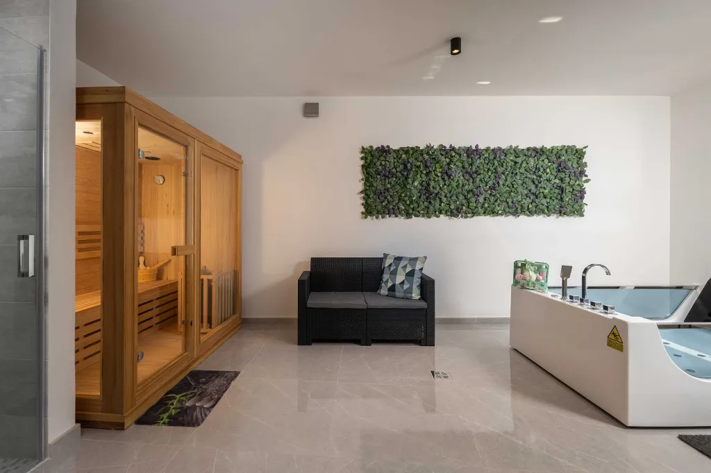 Villa in Smrika with Pool, Sauna & Sea Views