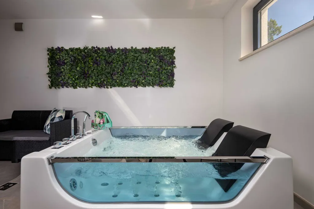 Villa in Smrika with Pool, Sauna & Sea Views