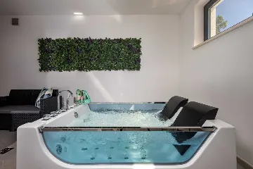 Villa in Smrika with Pool, Sauna & Sea Views