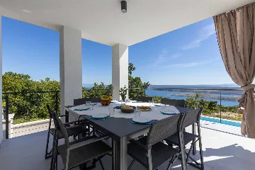 Villa in Smrika with Pool, Sauna & Sea Views