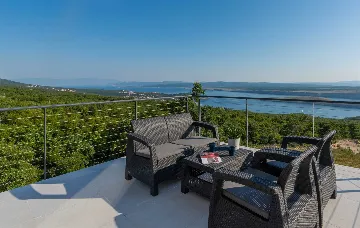 Villa in Smrika with Pool, Sauna & Sea Views