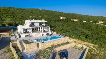 Villa in Smrika with Pool, Sauna & Sea Views
