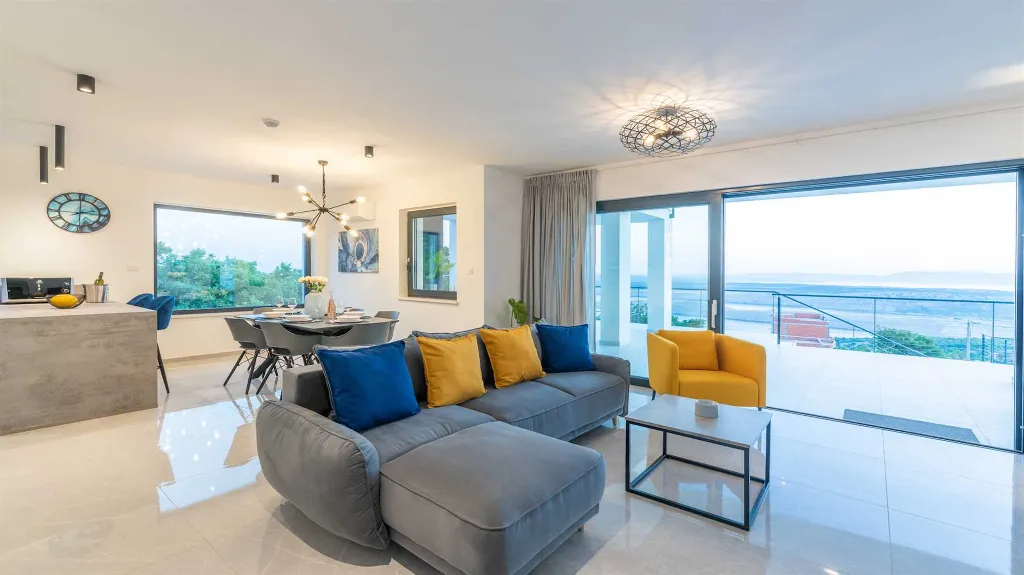 Villa in Smrika with Pool, Sauna & Sea Views