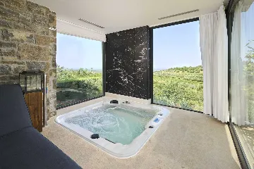 Modern Countryside Villa in Buje with Jacuzzi & Sauna