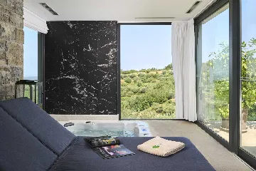 Modern Countryside Villa in Buje with Jacuzzi & Sauna