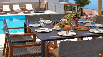 Poolside Villa with Sea Views in Sveta Nedjelja