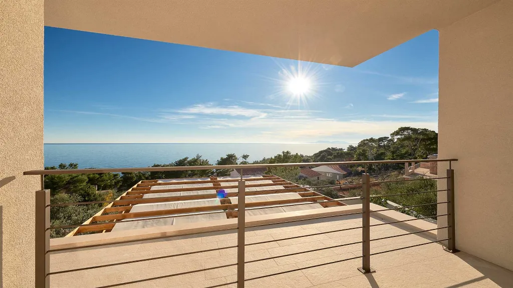 Poolside Villa with Sea Views in Sveta Nedjelja