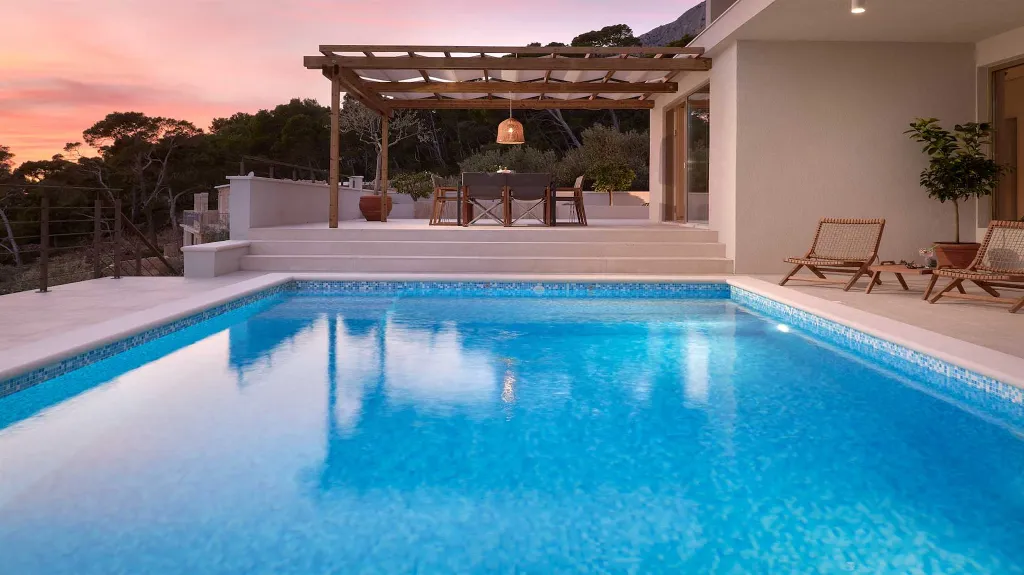 Poolside Villa with Sea Views in Sveta Nedjelja