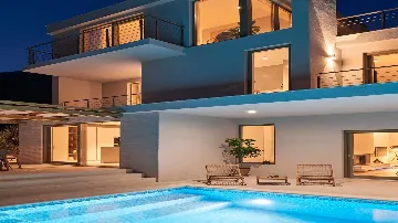 Poolside Villa with Sea Views in Sveta Nedjelja