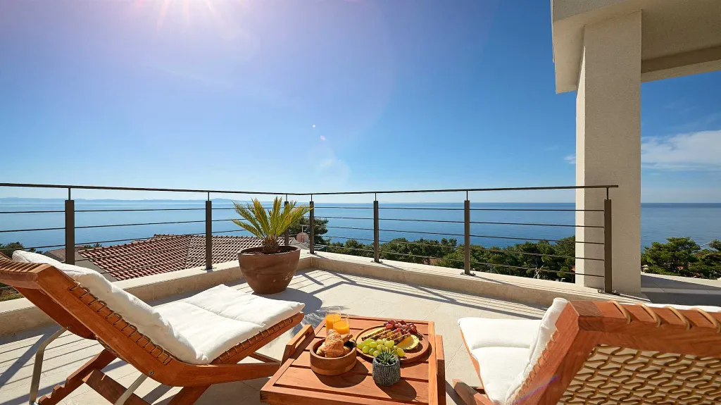 Poolside Villa with Sea Views in Sveta Nedjelja