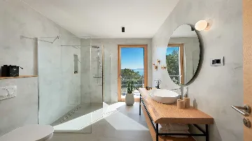 Poolside Villa with Sea Views in Sveta Nedjelja