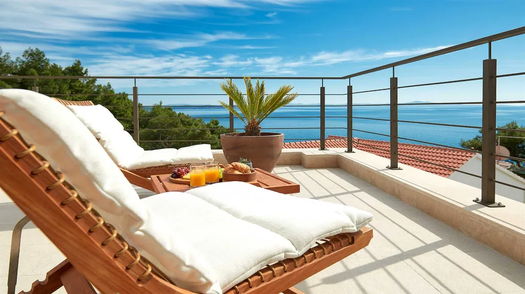 Poolside Villa with Sea Views in Sveta Nedjelja